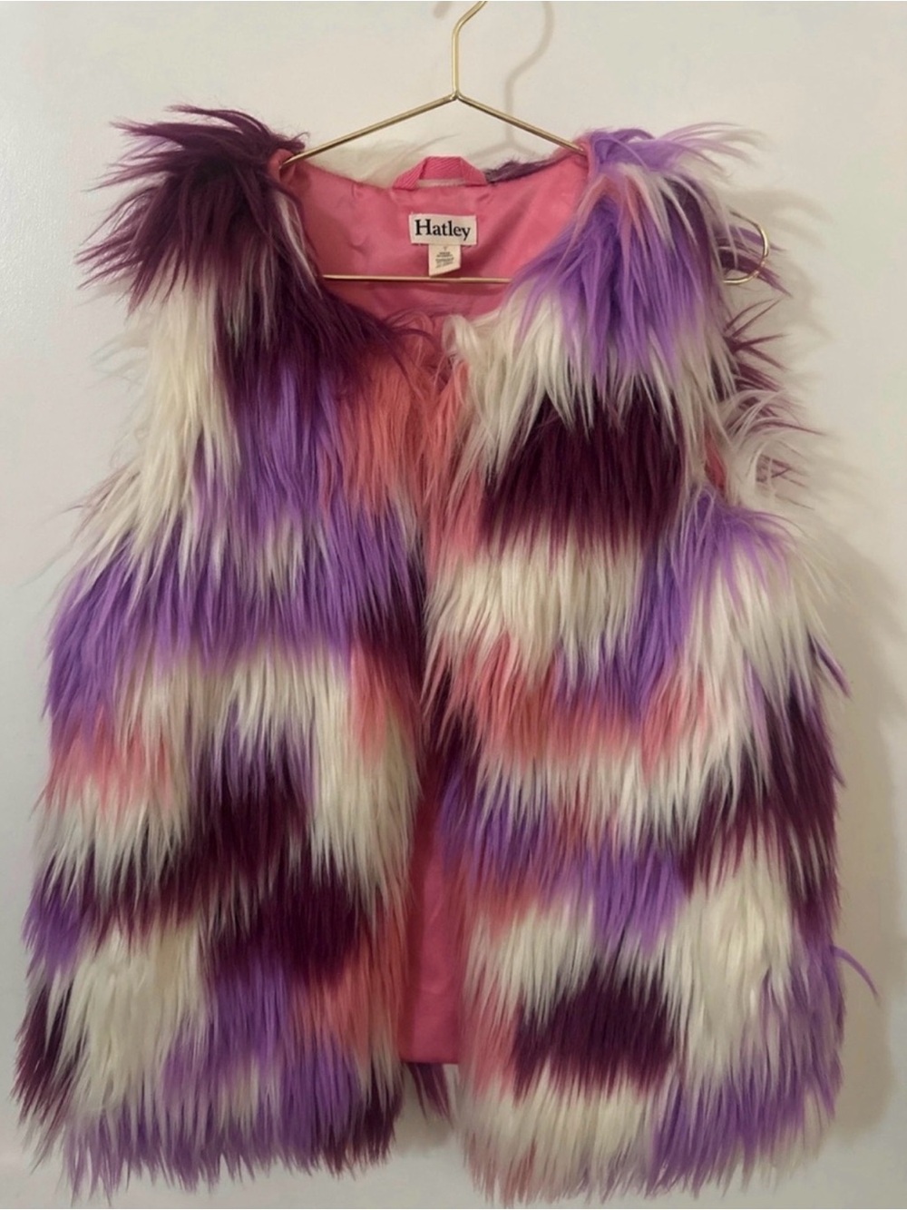 Hatley Feeling Groovy | Faux Fur Vest | Size 7